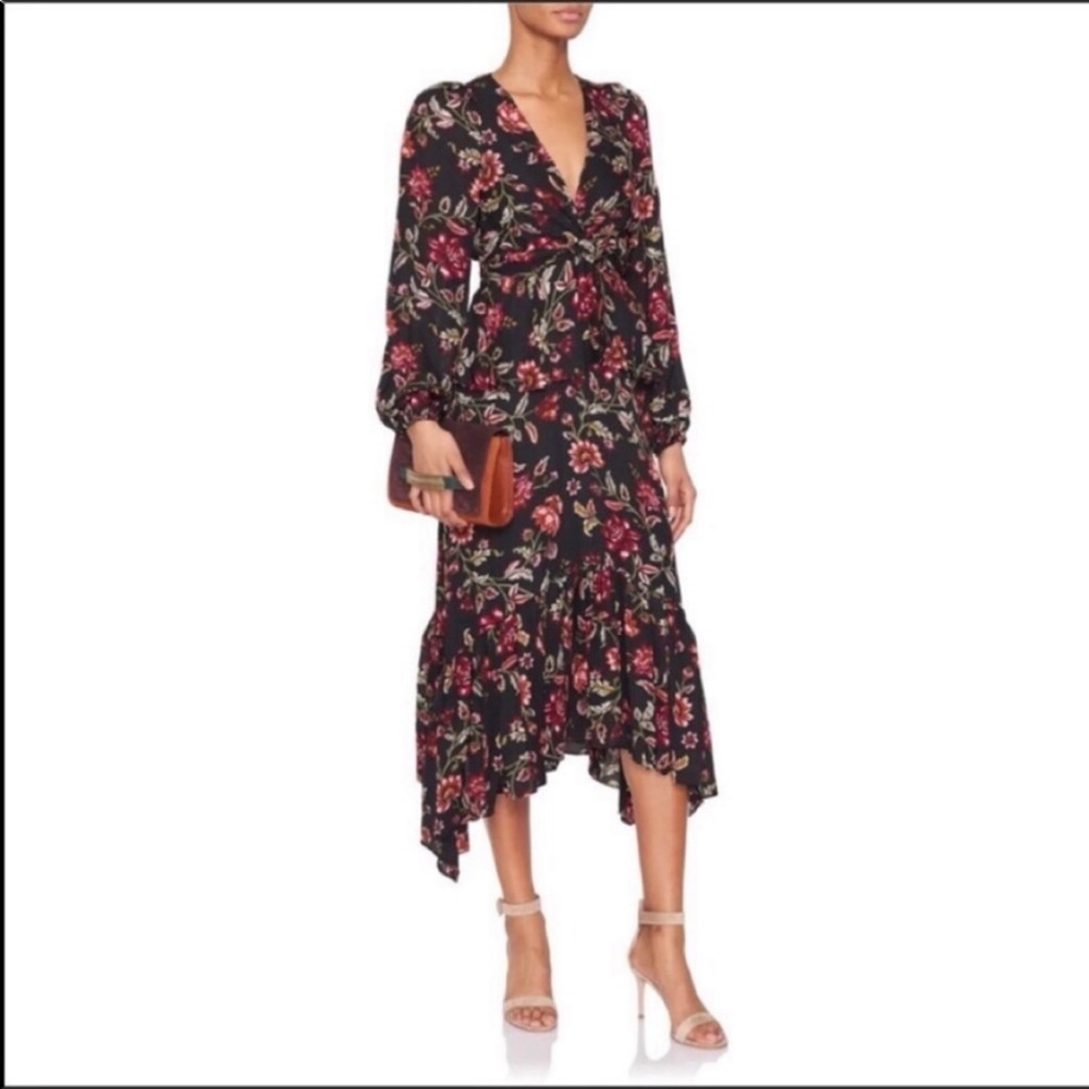 A.L.C. Women's Black Stanwyck Silk Maxi Dress